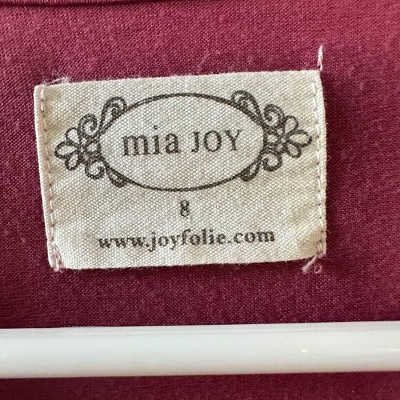 EUC Girls Joyfolie Rose Color Asymmetrical Dress sz 8 - Picture 2 of 2